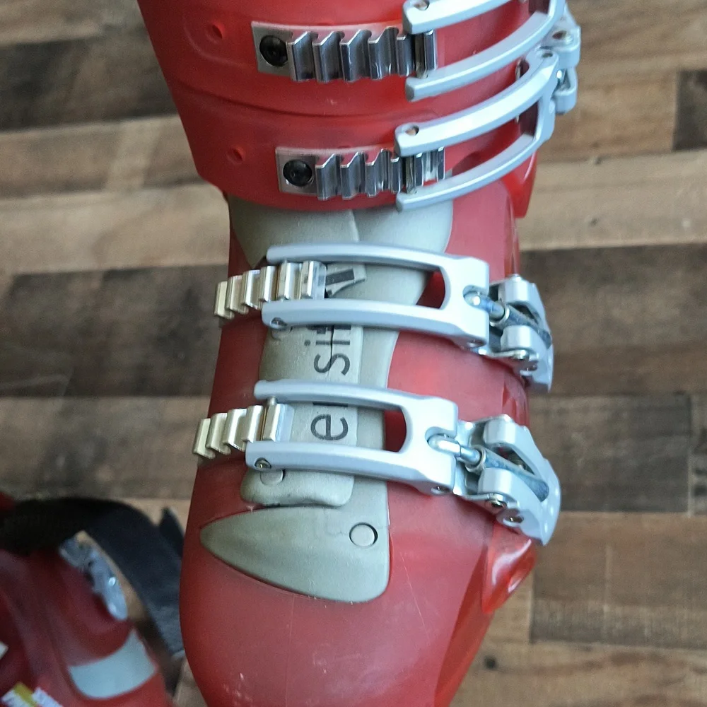 Salomon Red Ski Boots Performance Cross Max Firm 25.5 40 1/3 Mens 7